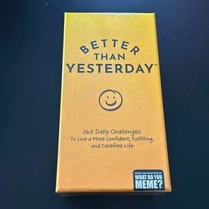 Better Than Yesterday card game New In Box